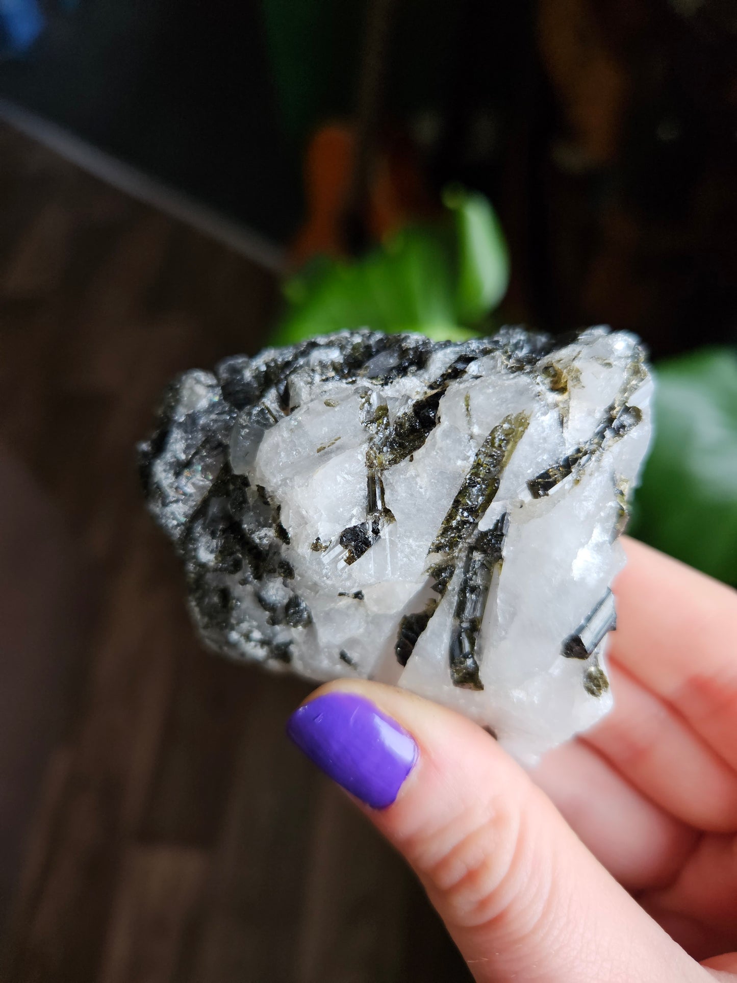 Green Tourmaline in Quartz - 148g