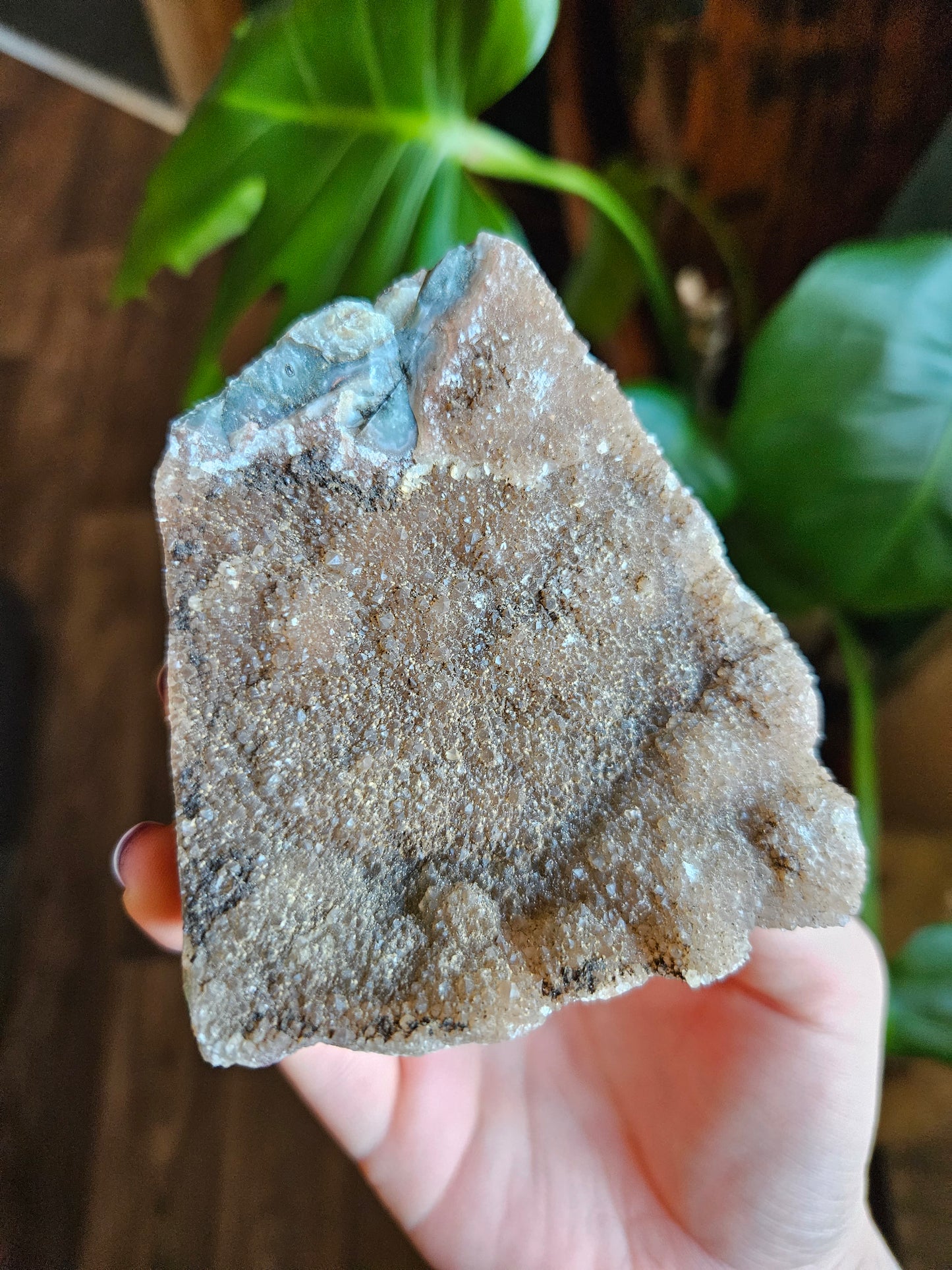 Large Amethyst with Hematite geode