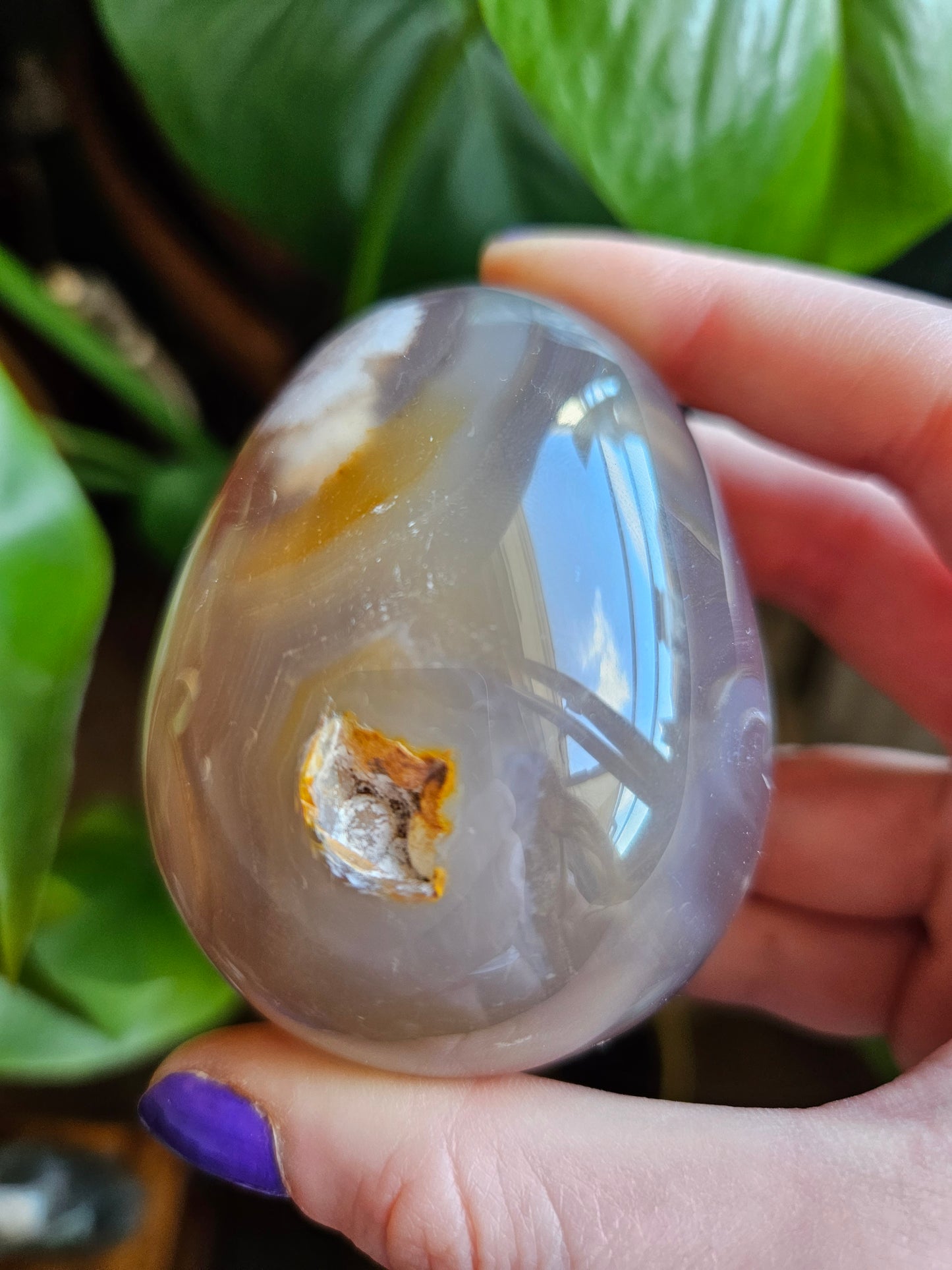 Flower Agate egg
