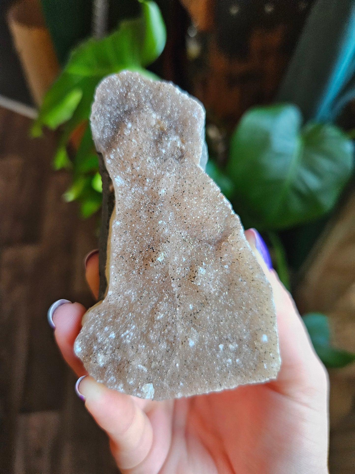 Amethyst with Hematite geode