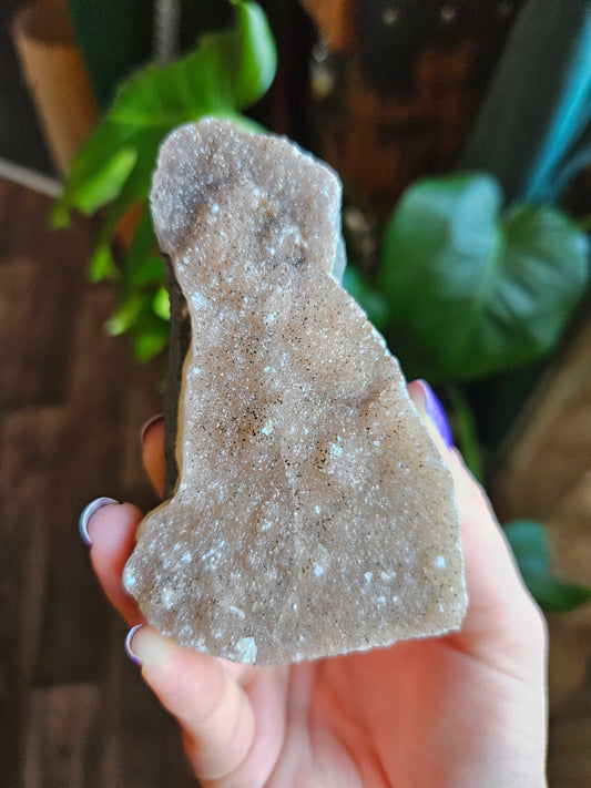 Amethyst with Hematite geode