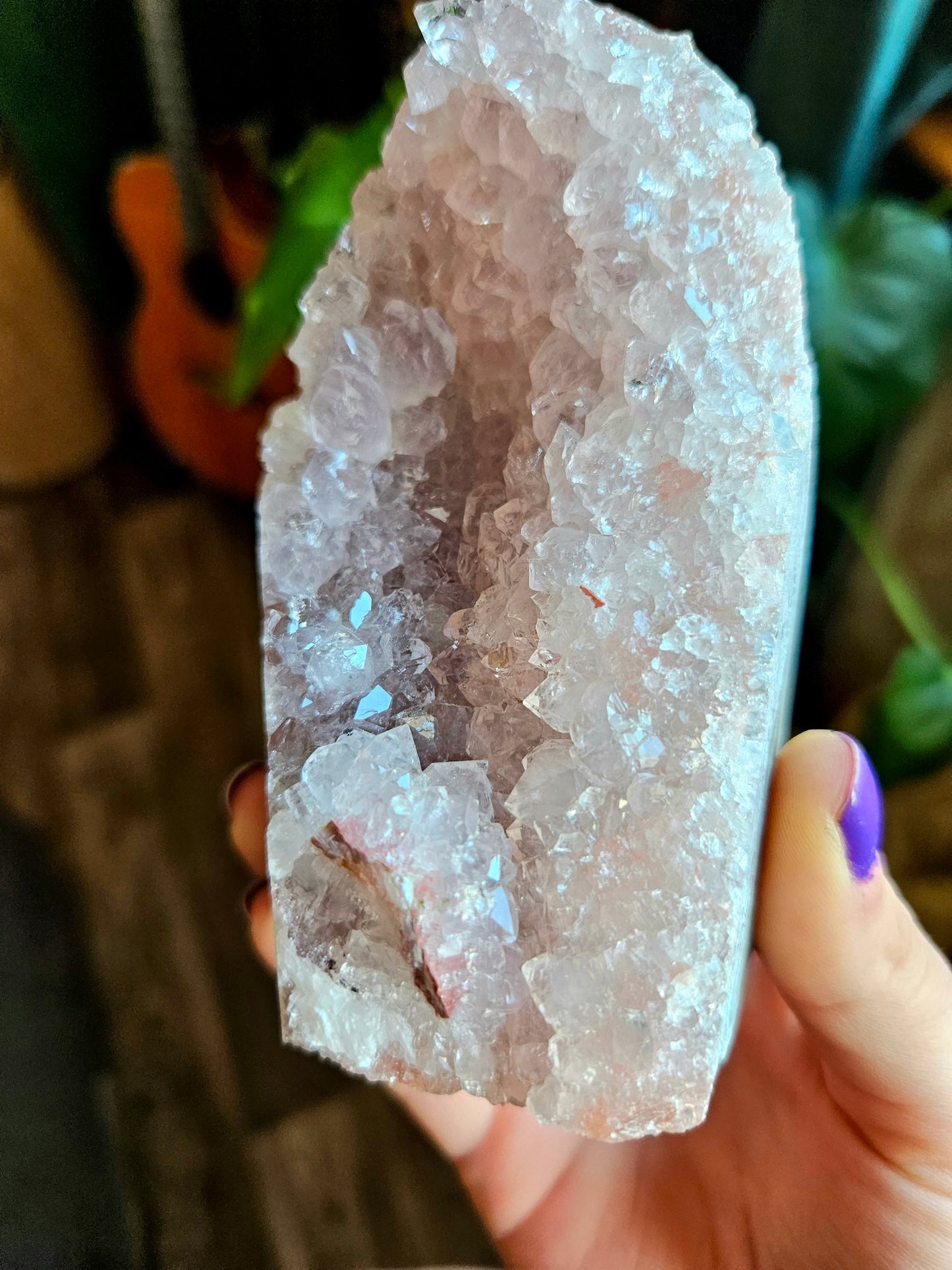Pink Amethyst geode