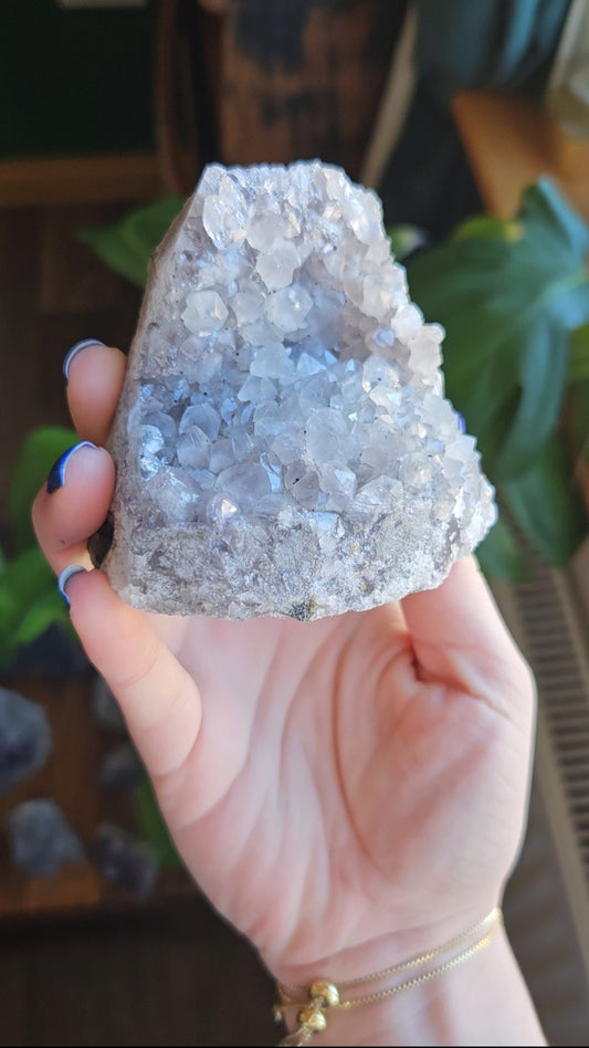 Speckled Amethyst geode - 304g