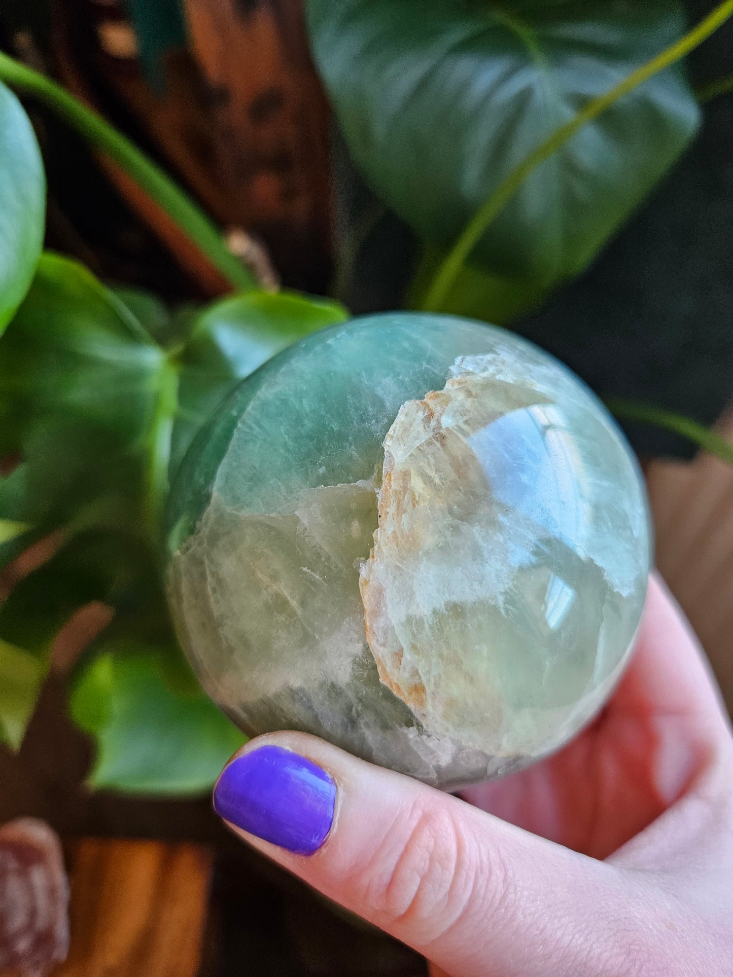 XL Green Fluorite planet