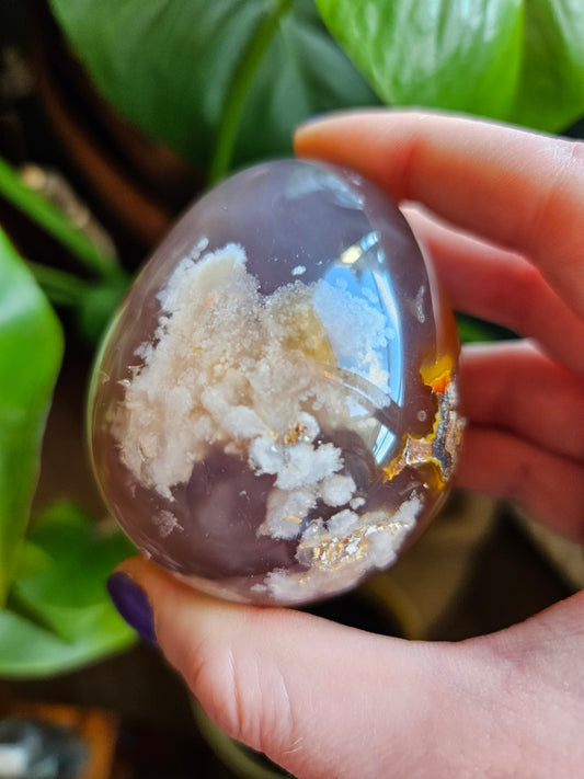 Flower Agate egg