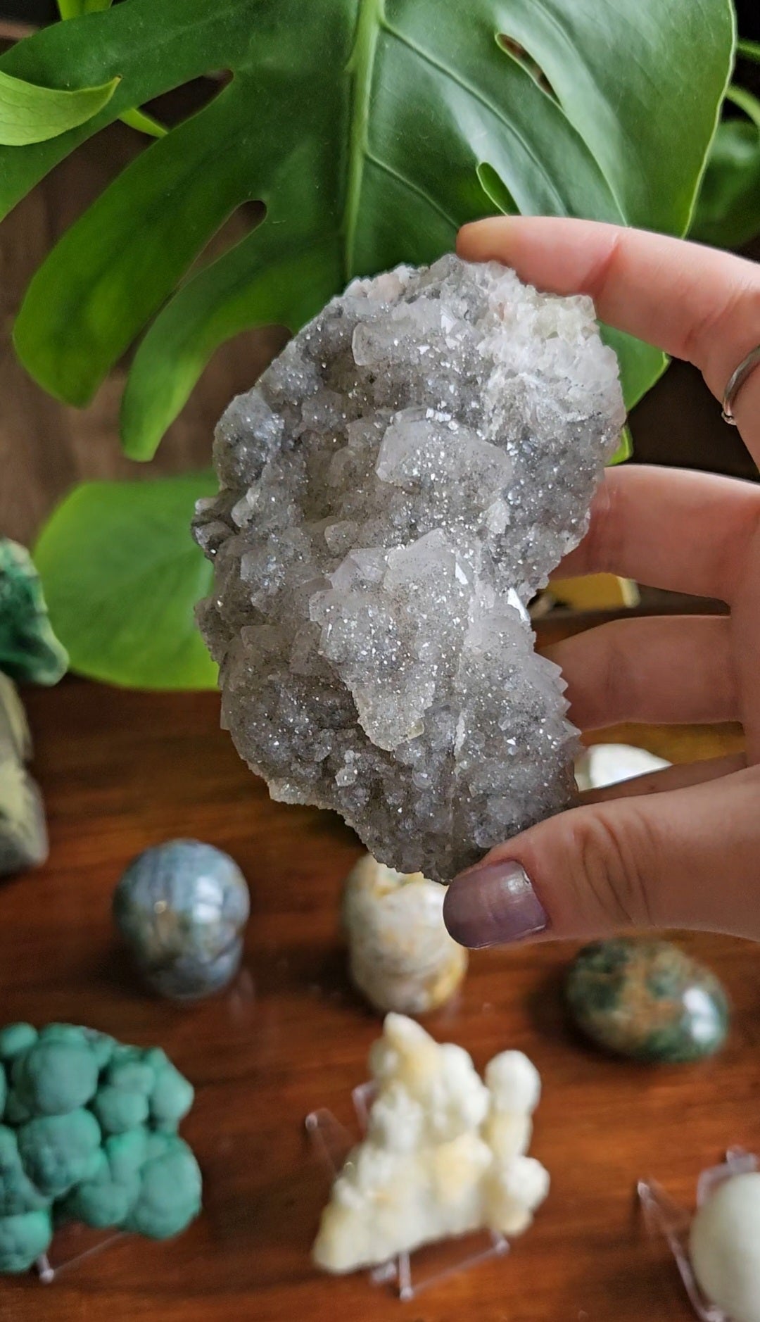 Fluorite on Quartz specimen