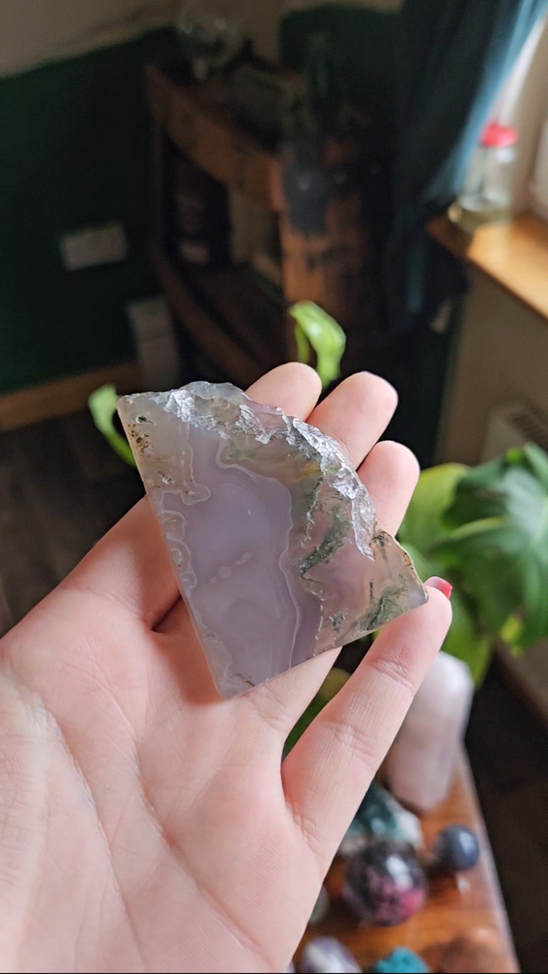 Purple Moss Agate slab - 41g