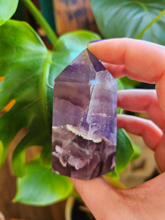 Large Purple Fluorite tower