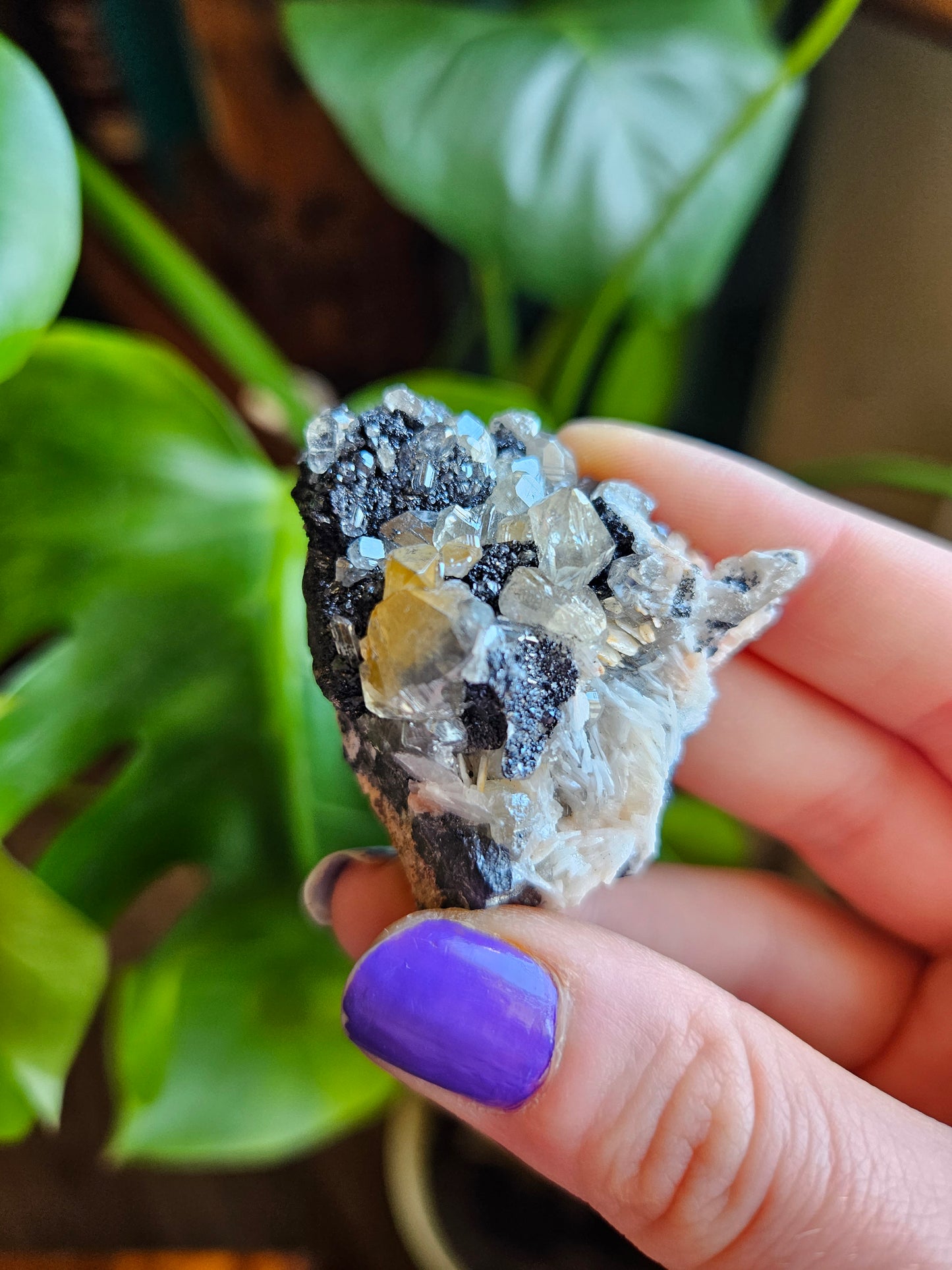 Cerussite Baryte Galena specimen