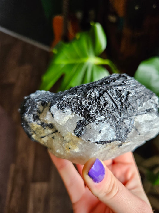 Black Tourmaline in Quartz - 368g