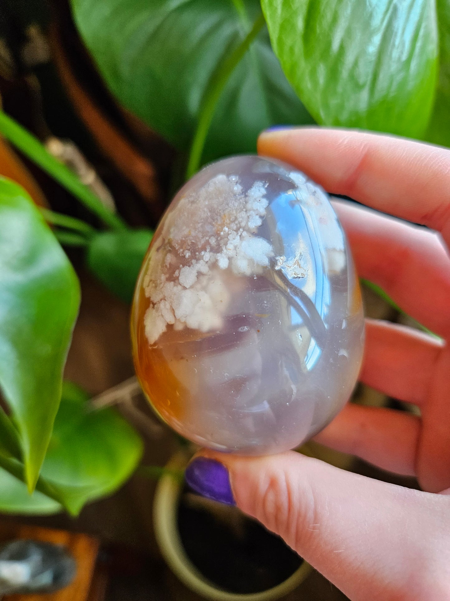 Flower Agate egg