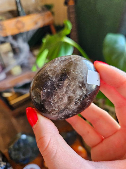 Smoky Quartz palmstone