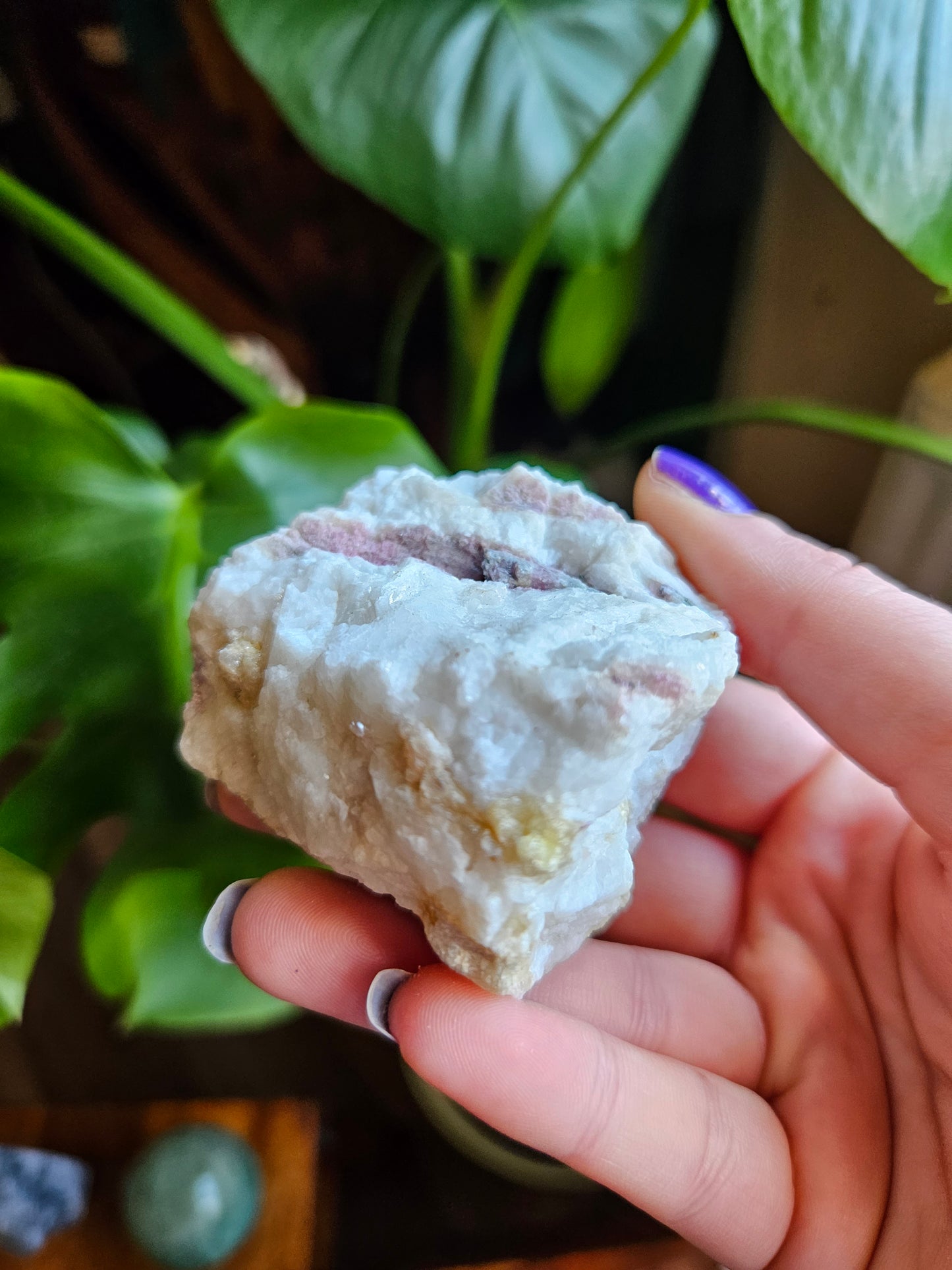 Raw Pink Tourmaline in Clevelandite