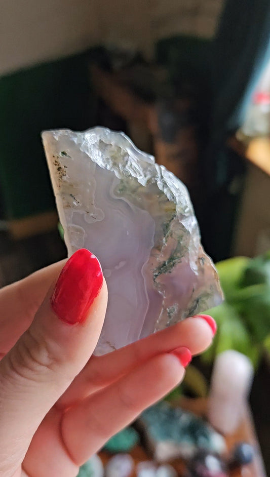 Purple Moss Agate slab - 41g