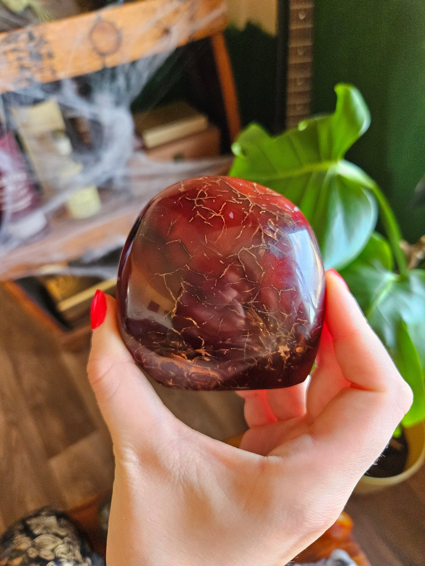 Blood Red Carnelian freeform - 339g