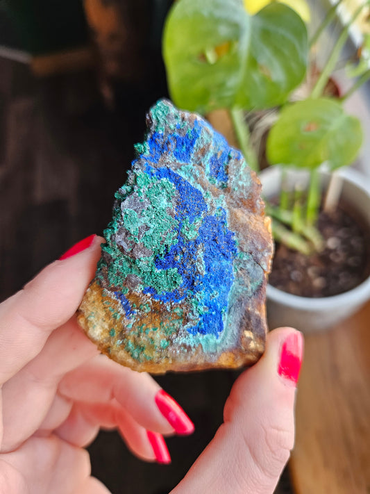 Azurite with Malachite specimen