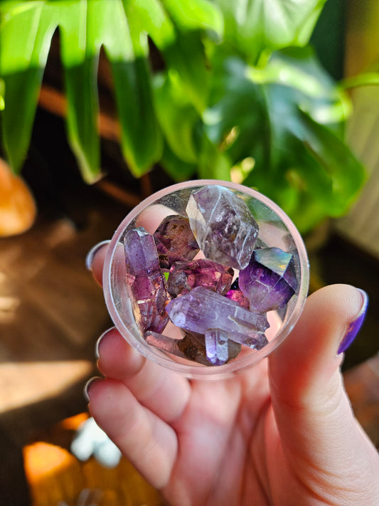 Chiredzi Shangaan Amethyst points in case