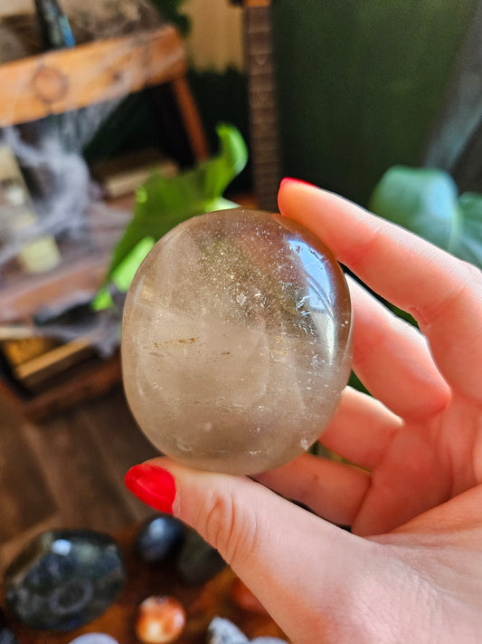 Smoky Quartz palmstone
