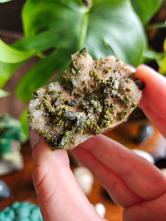 Forest Quartz Epidote specimen