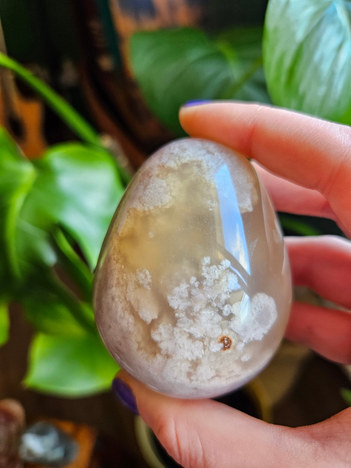 Flower Agate egg