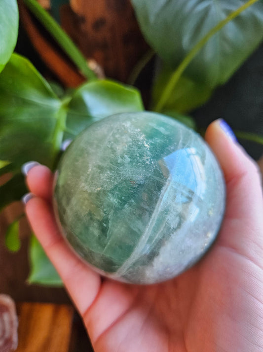 Large Green Fluorite planet