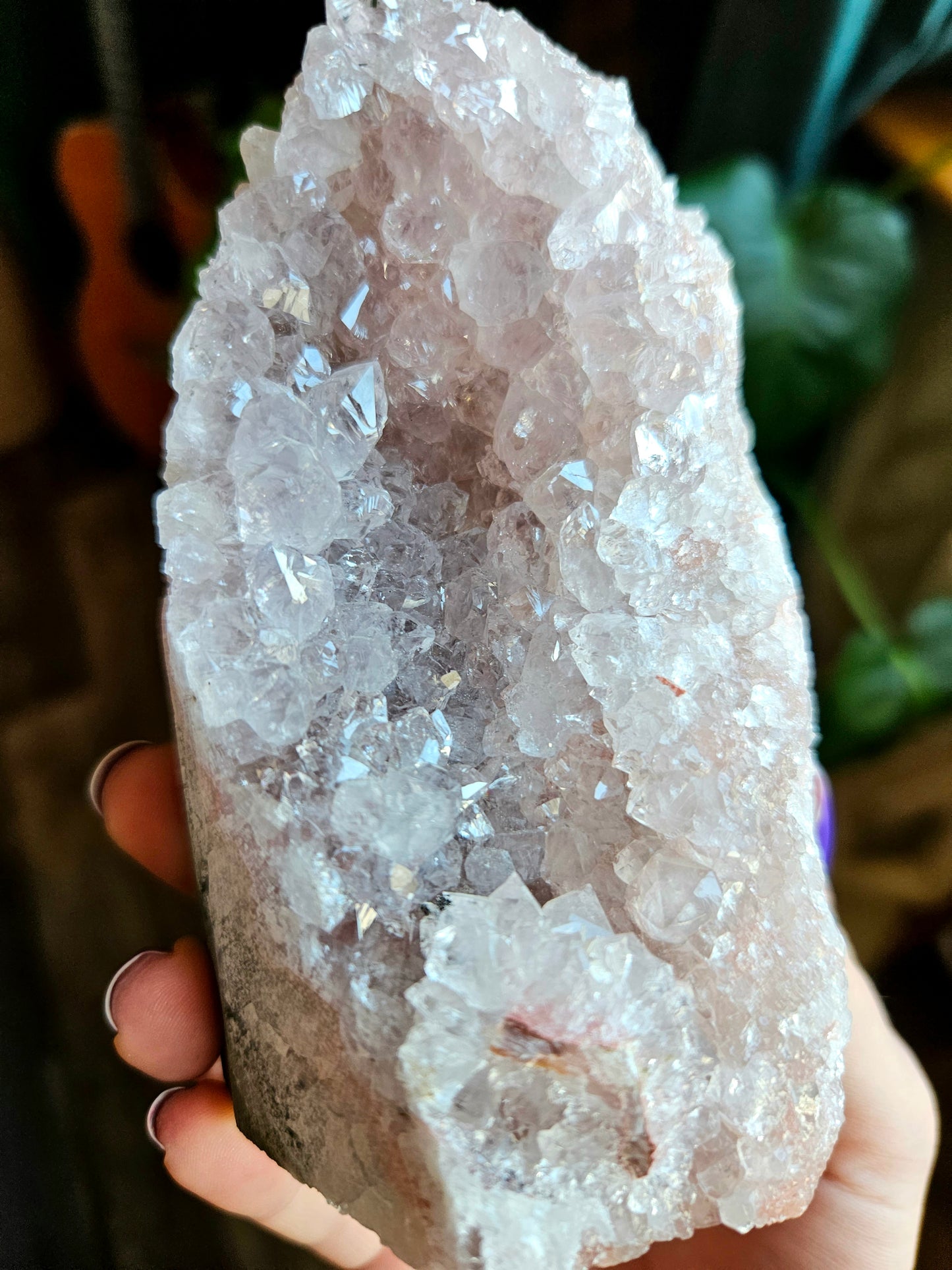 Pink Amethyst geode