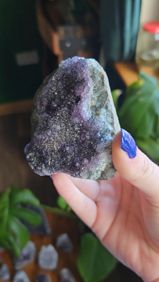 Amethyst with Hematite flakes - 224g
