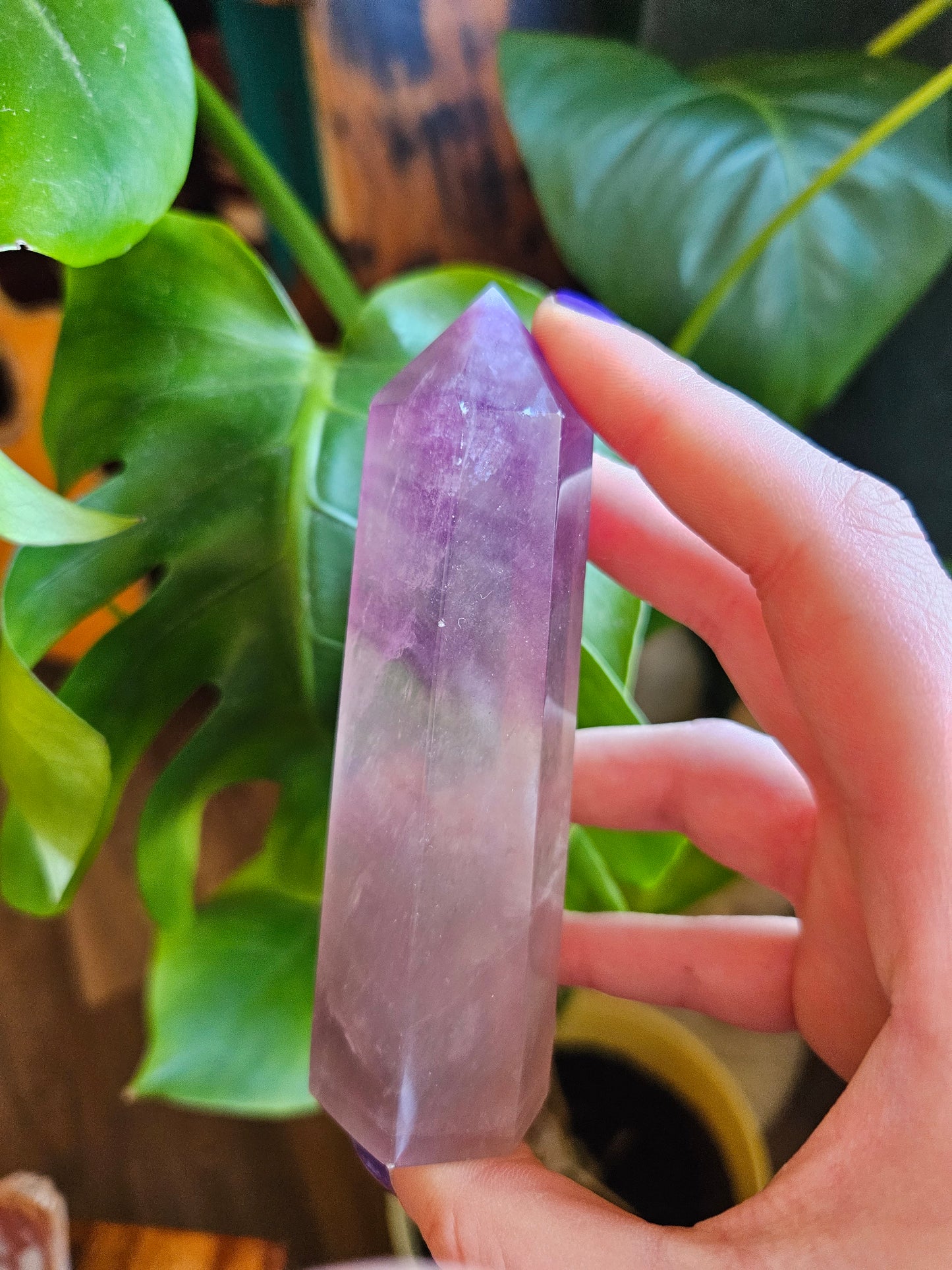 Tall Purple Fluorite tower